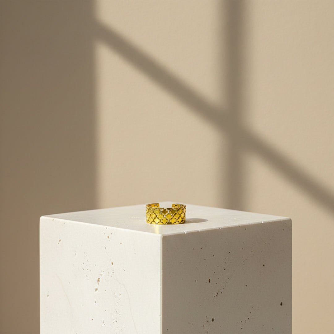 Gold Open Band Ring | Adjustable Minimalist Band - Iryzo
