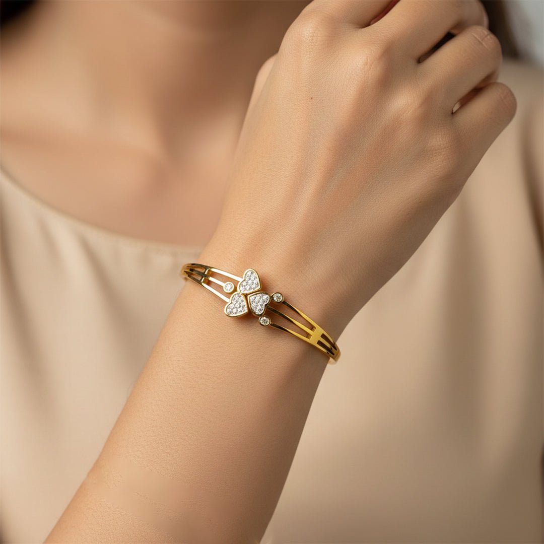 Heart Diamond Bracelet | Romantic Gold Chain - Iryzo