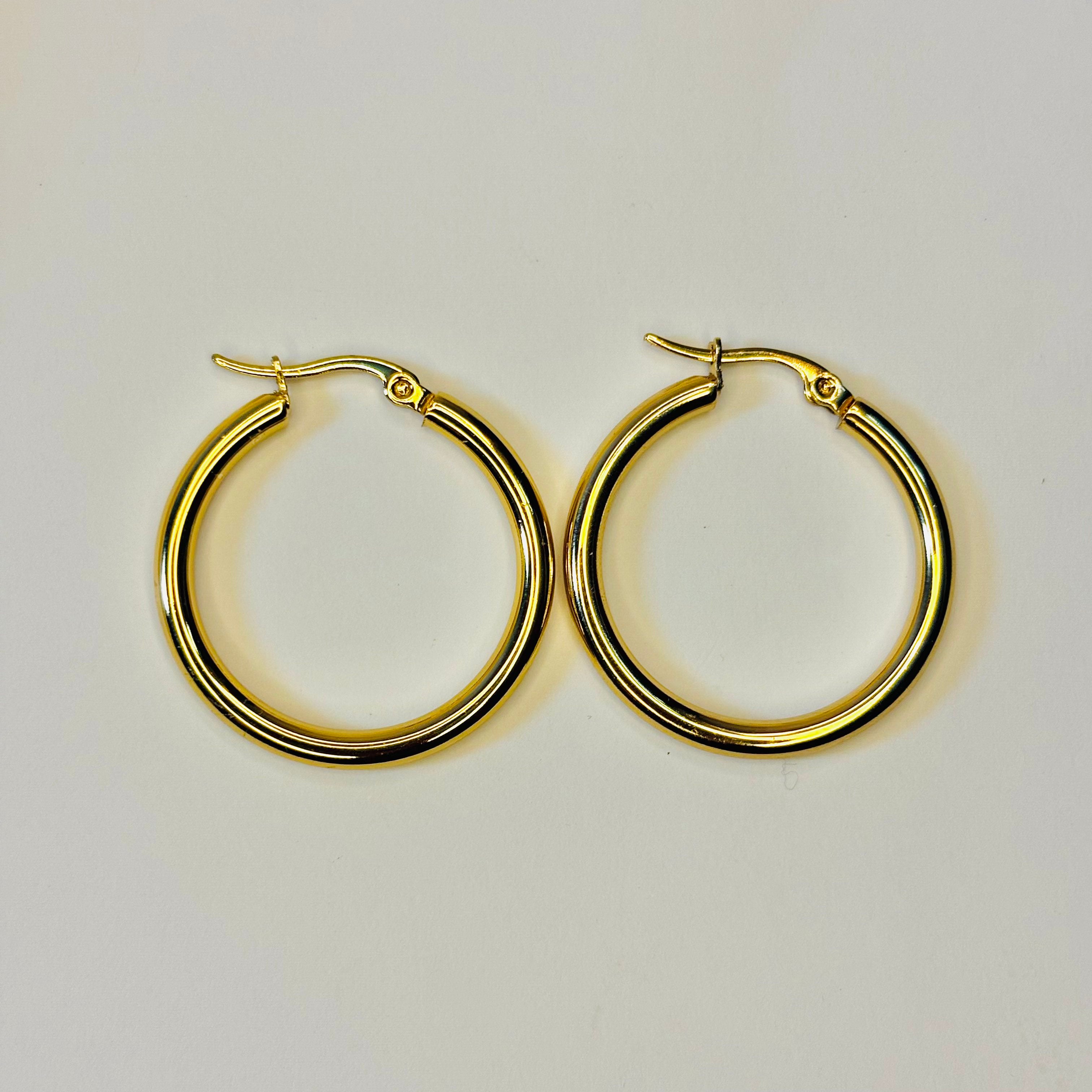 Classic Round Hoop Earrings