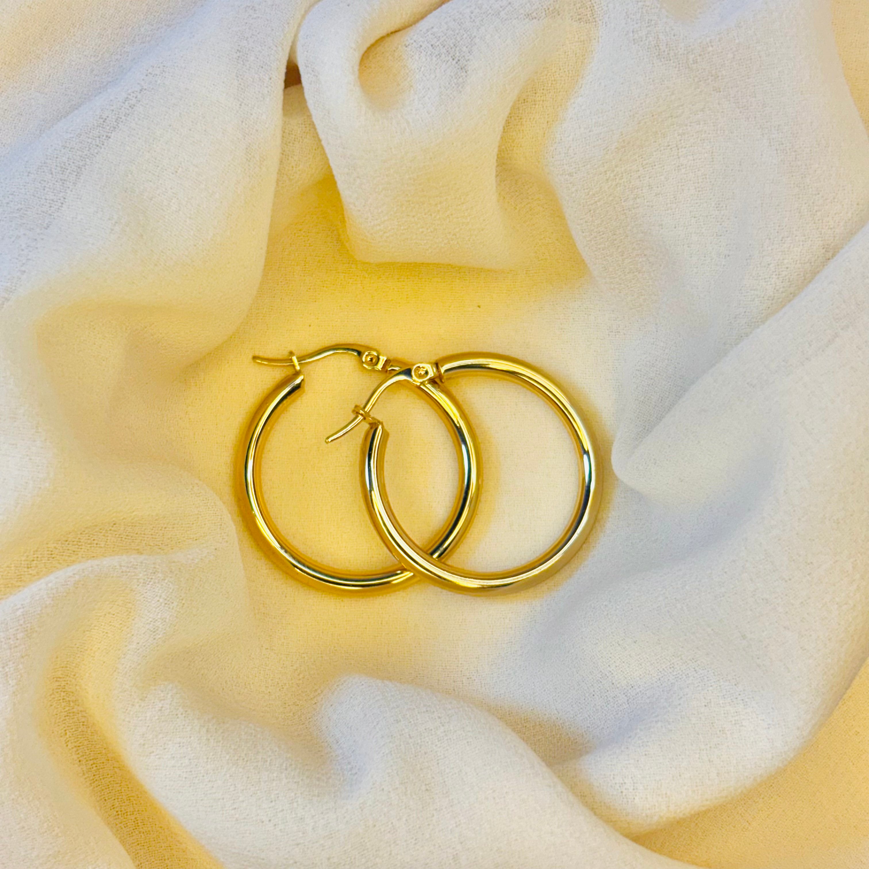 Classic Round Hoop Earrings