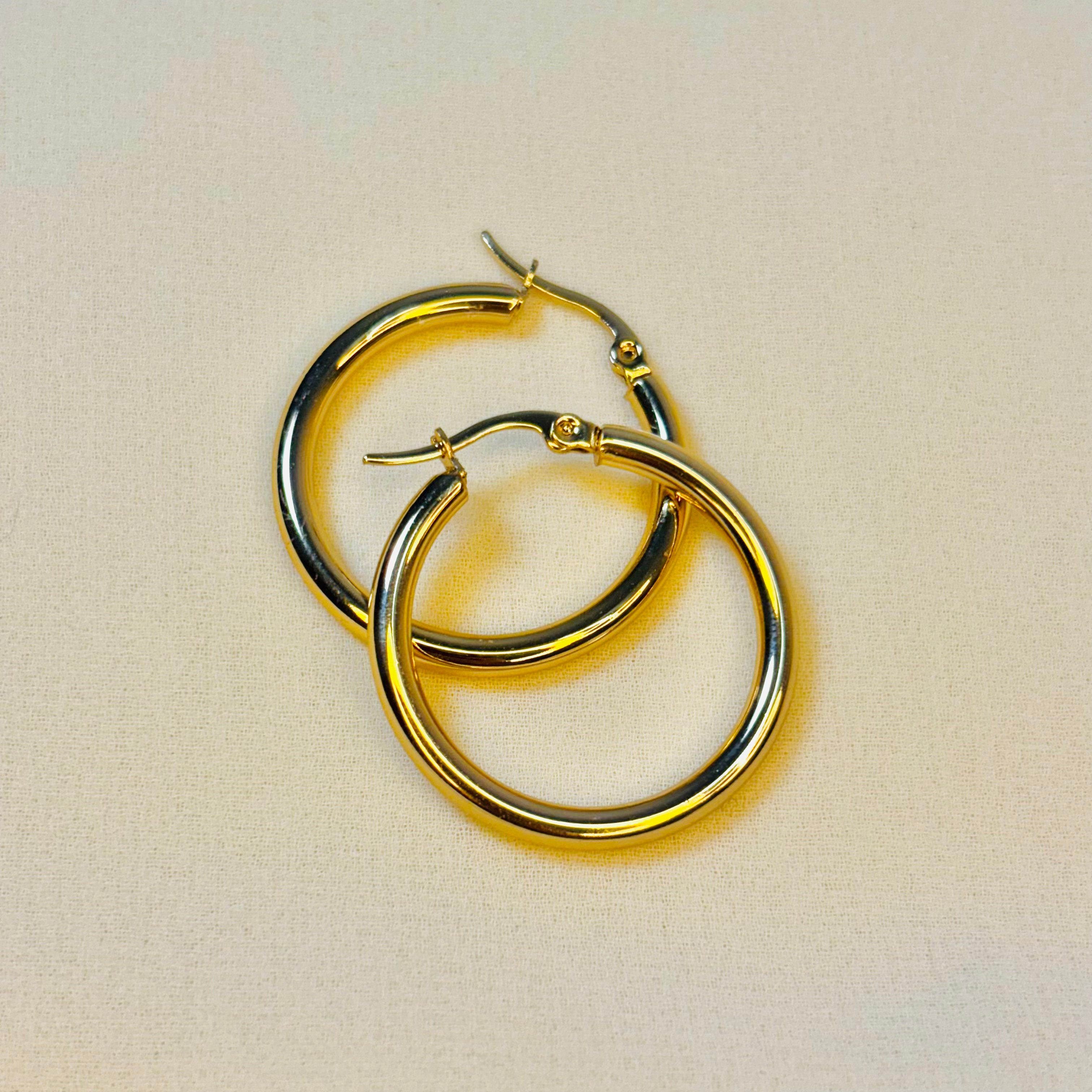 Classic Round Hoop Earrings