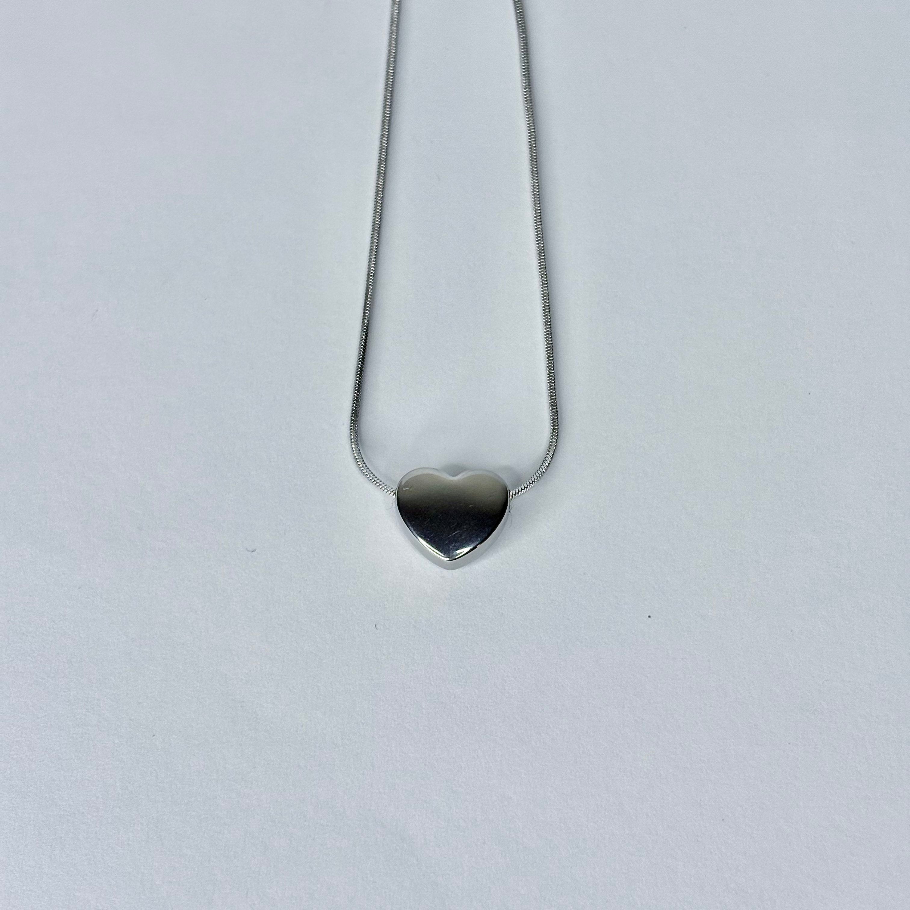 Delicate Sterling Silver Heart Necklace