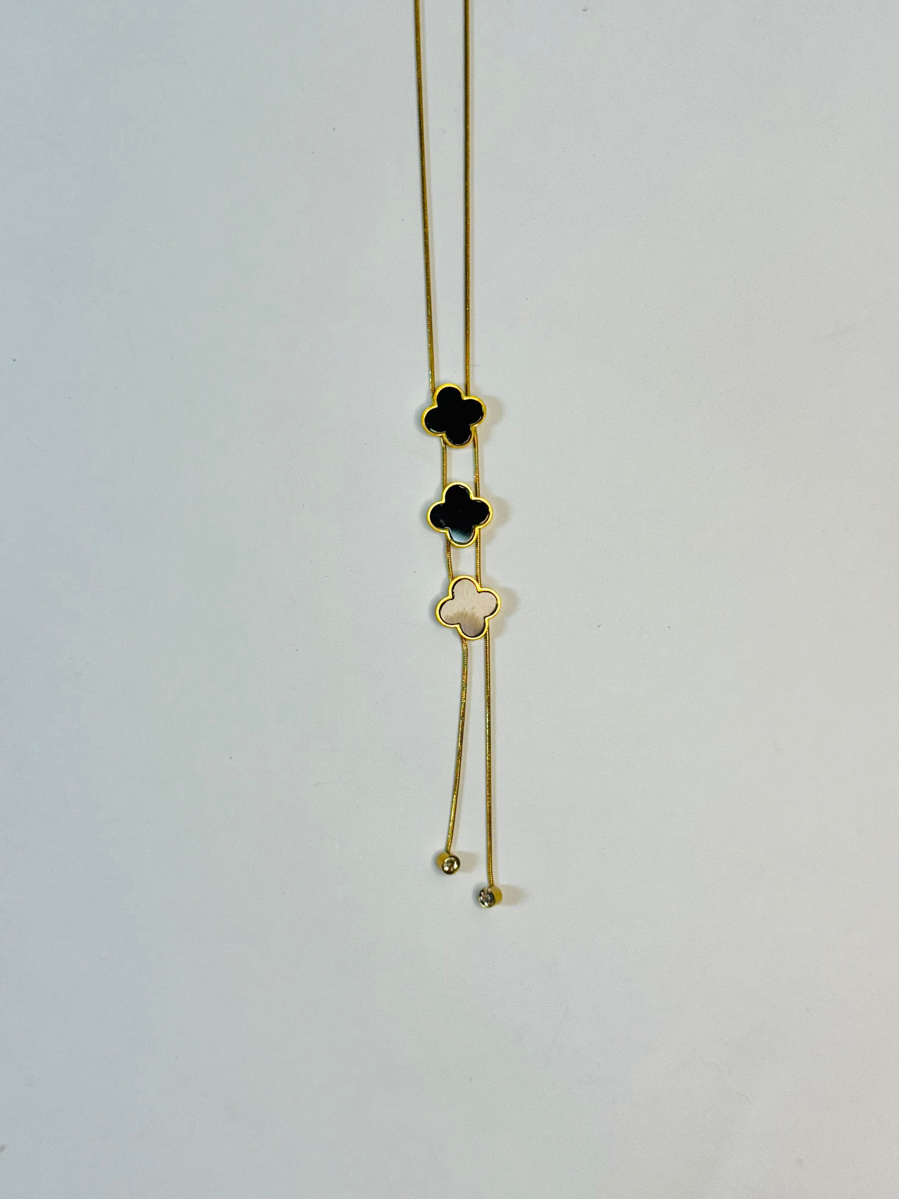 Delicate Triple Clover Pendant Necklace