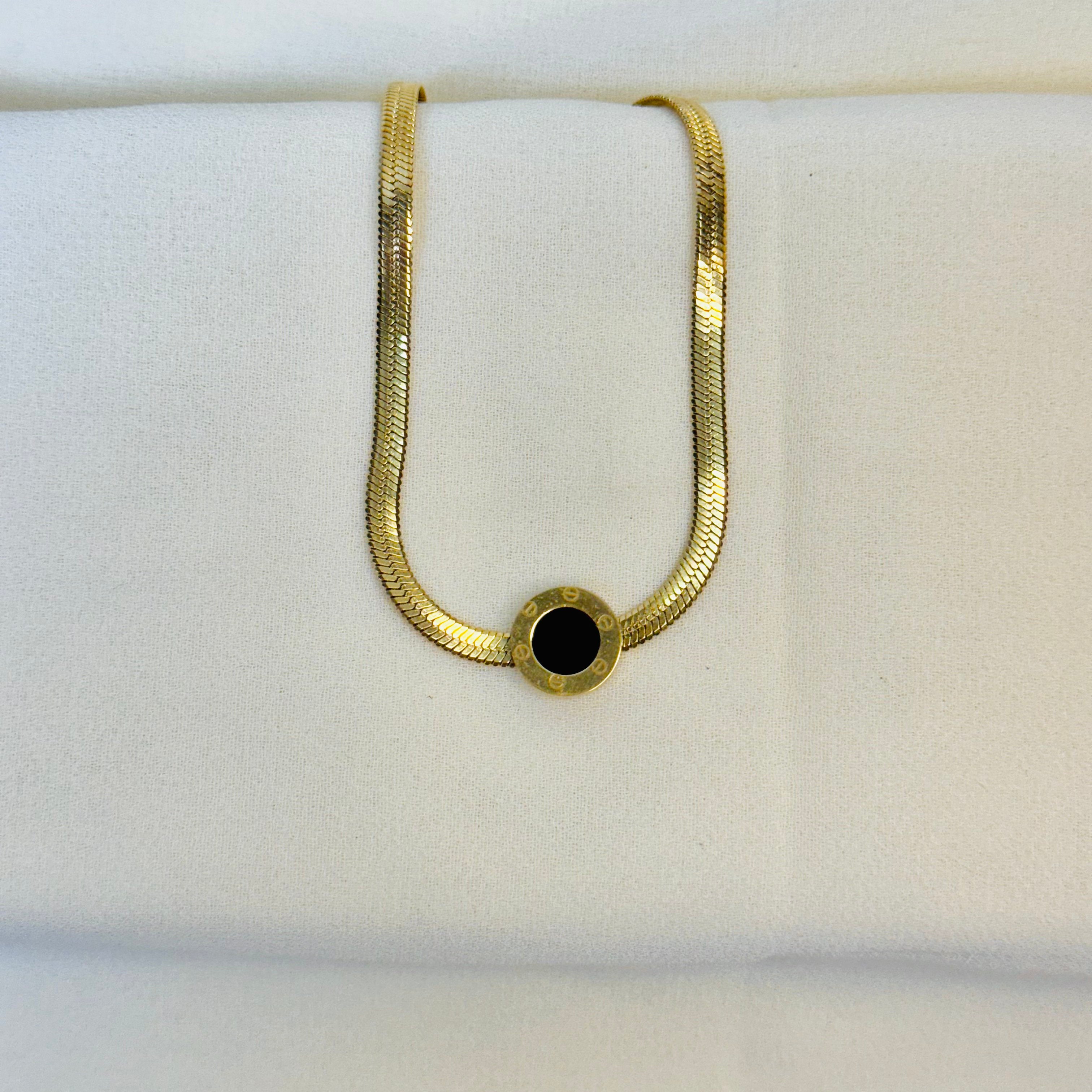 Elegant Golden Roman Numeral Necklace