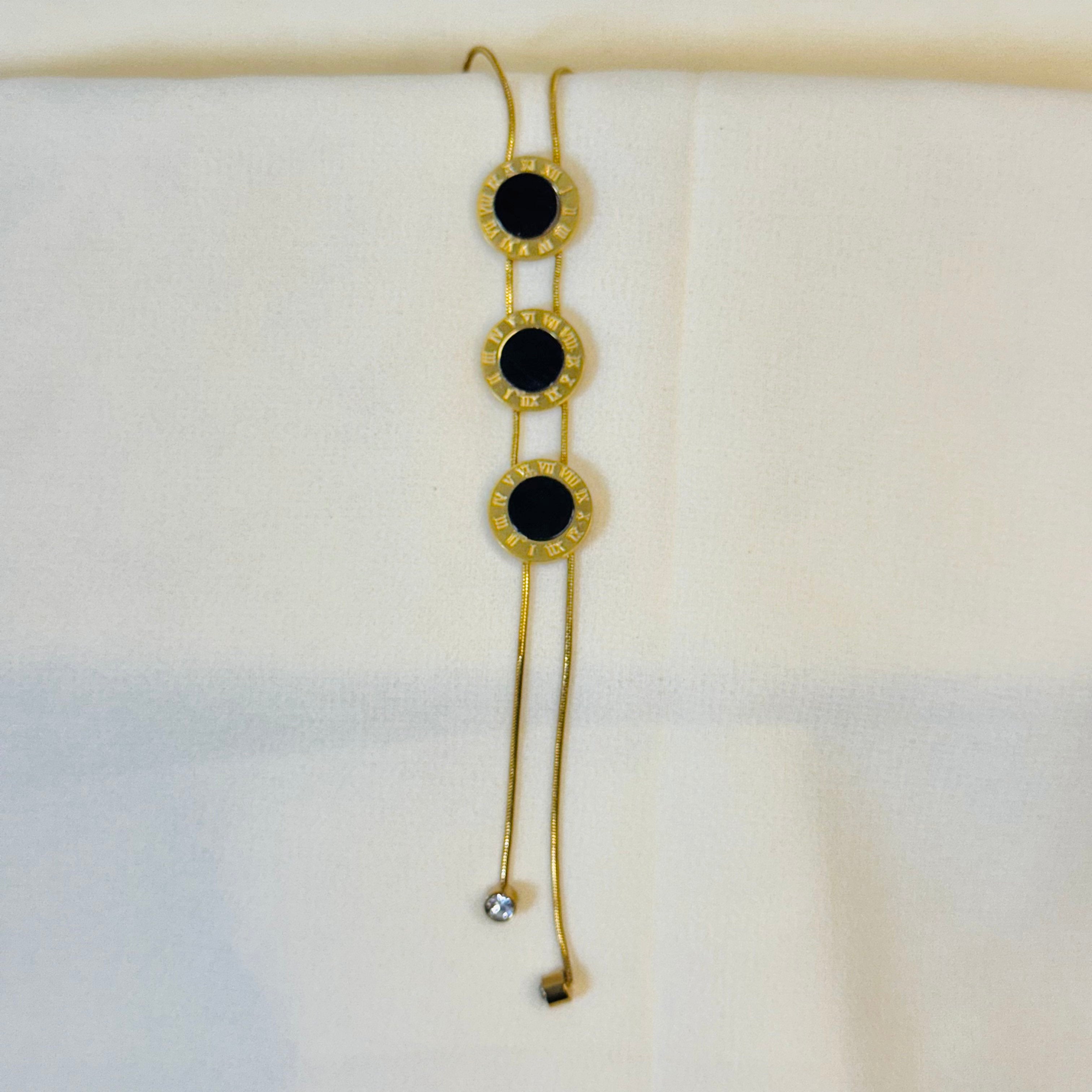 Elegant Triple Roman Numeral Pendant Necklace