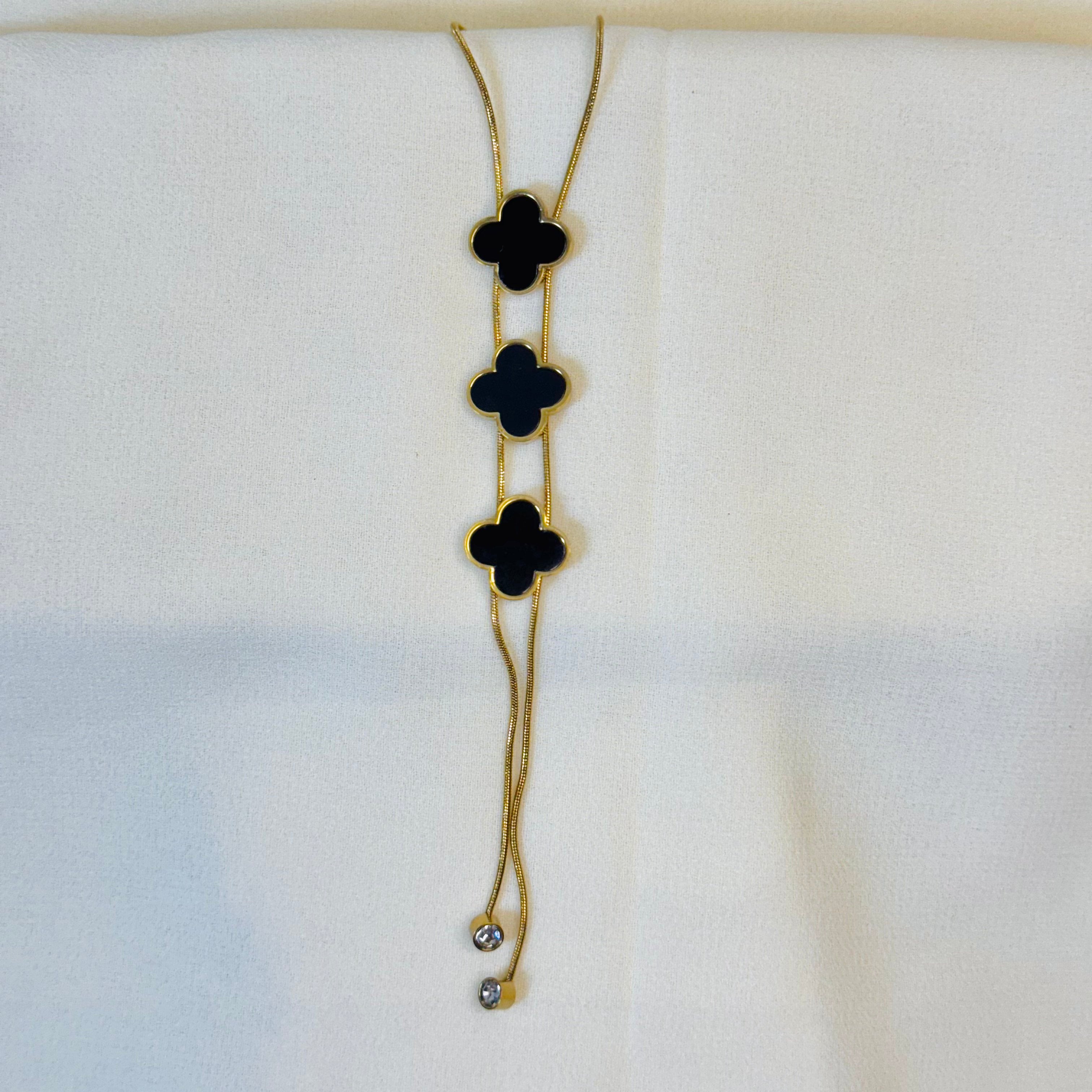 Delicate Triple Clover Pendant Necklace