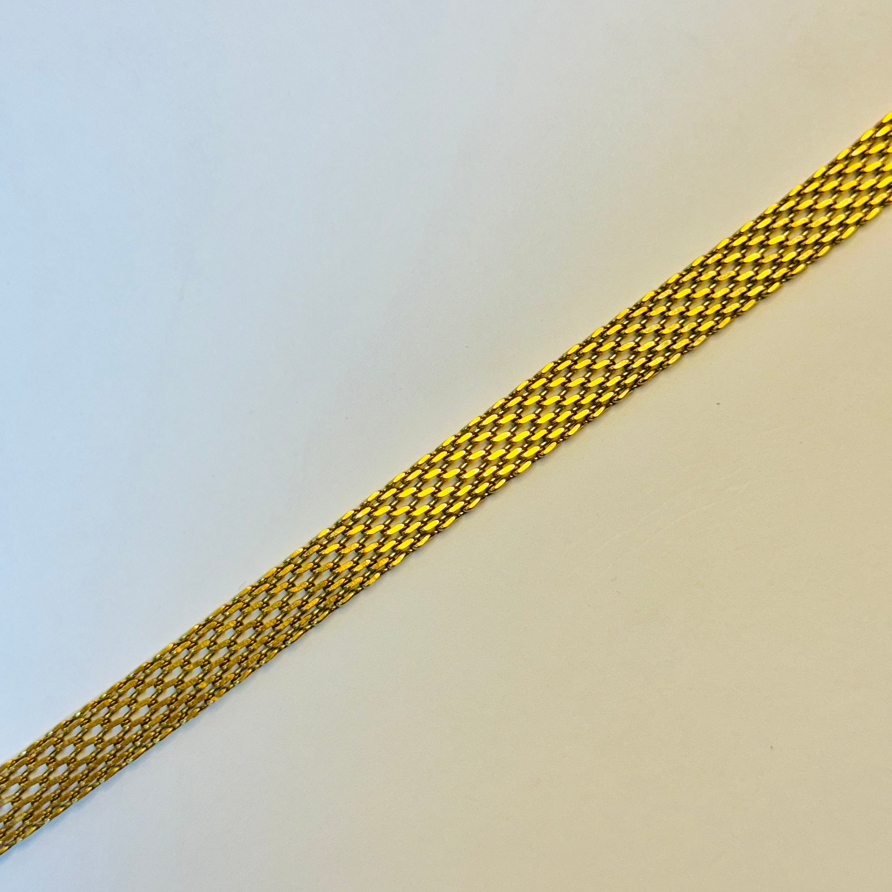 Stylish Golden Mesh Chain Bracelet