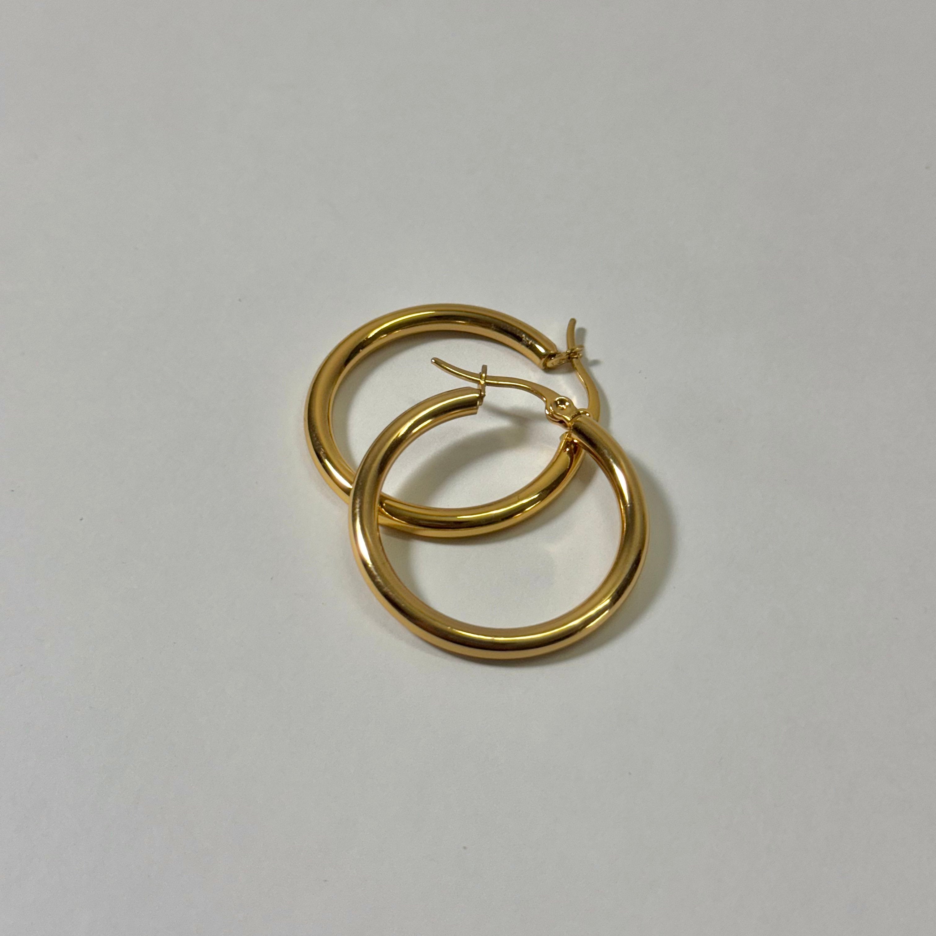 Classic Round Hoop Earrings