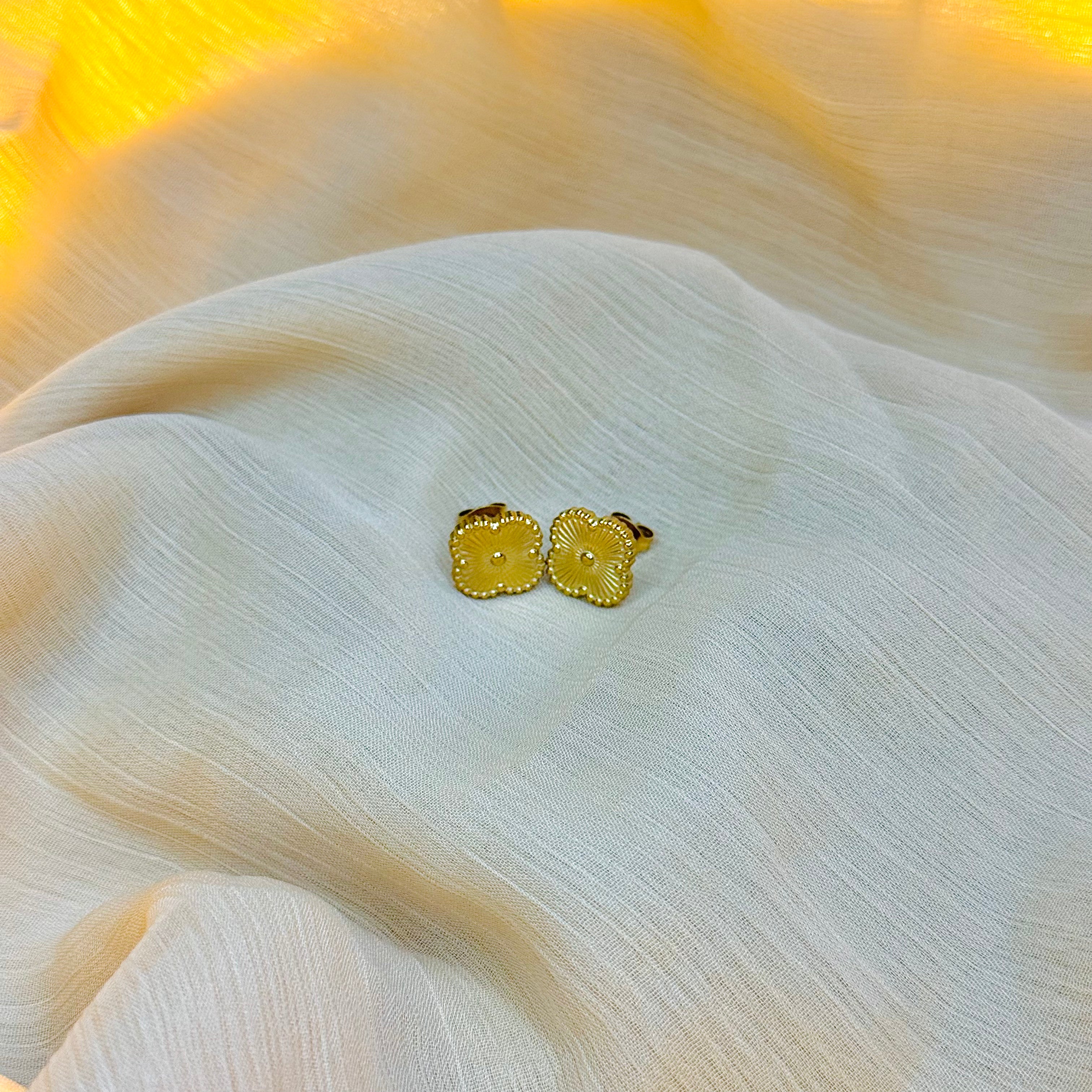 Golden Clover Earrings