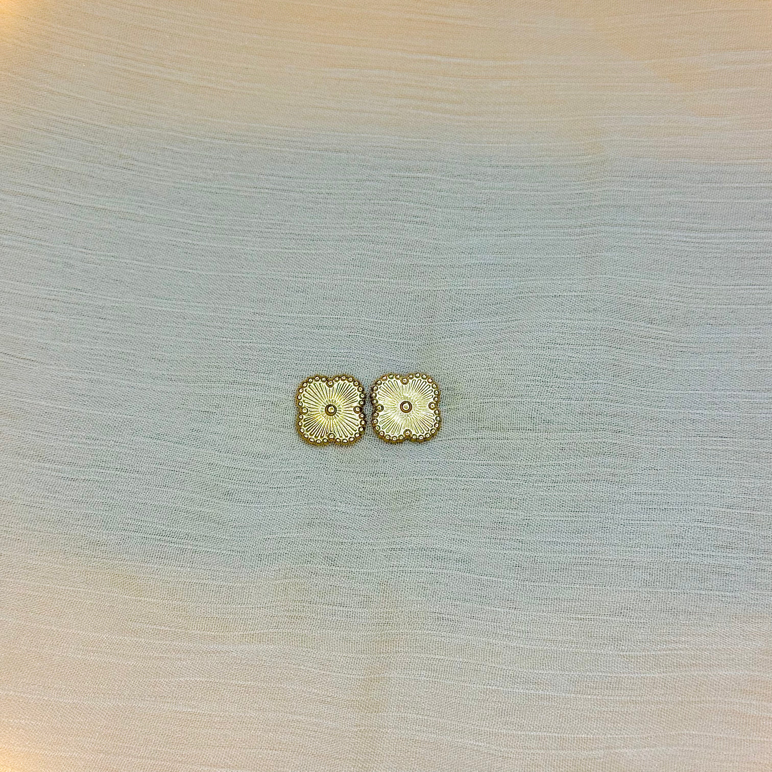 Golden Clover Earrings