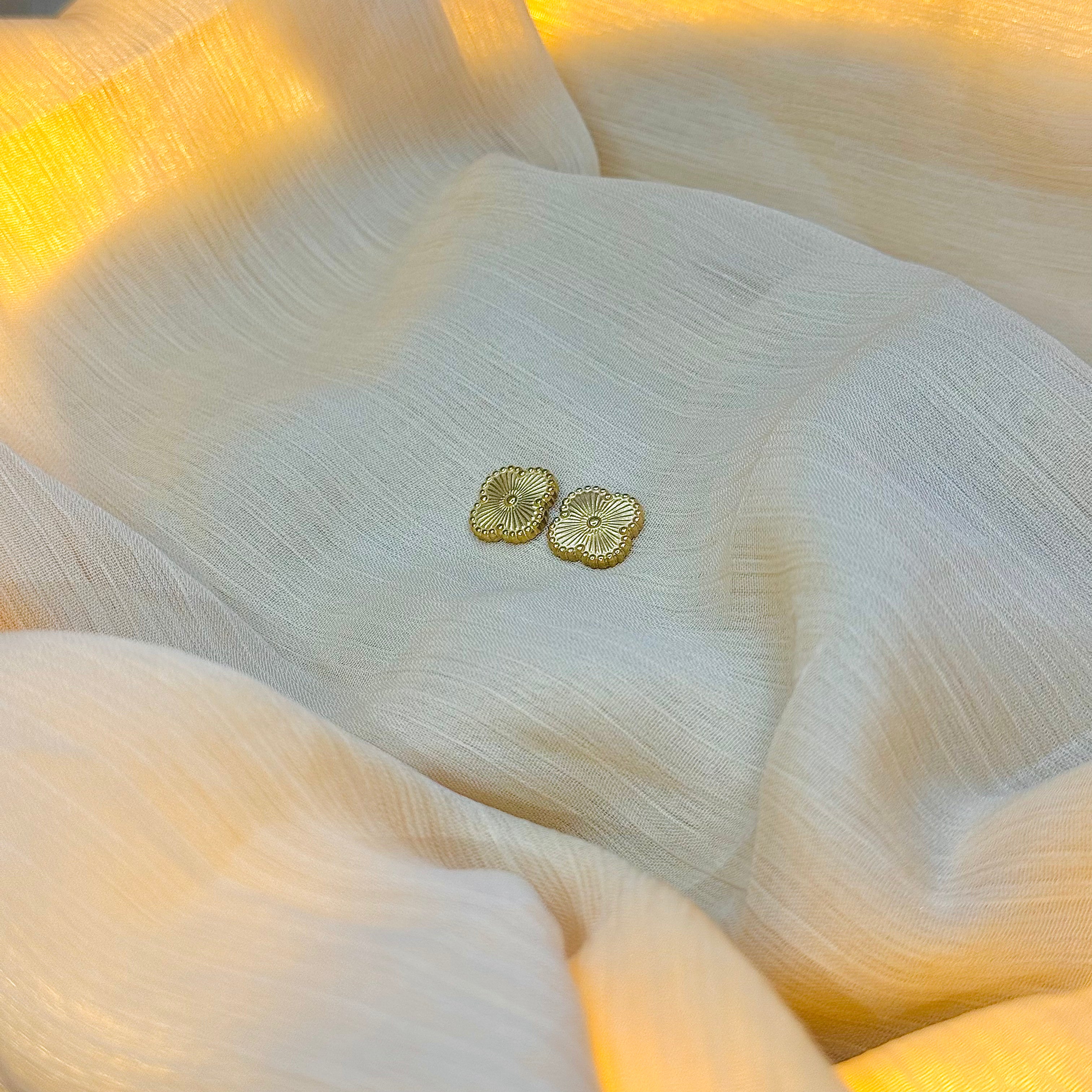 Golden Clover Earrings