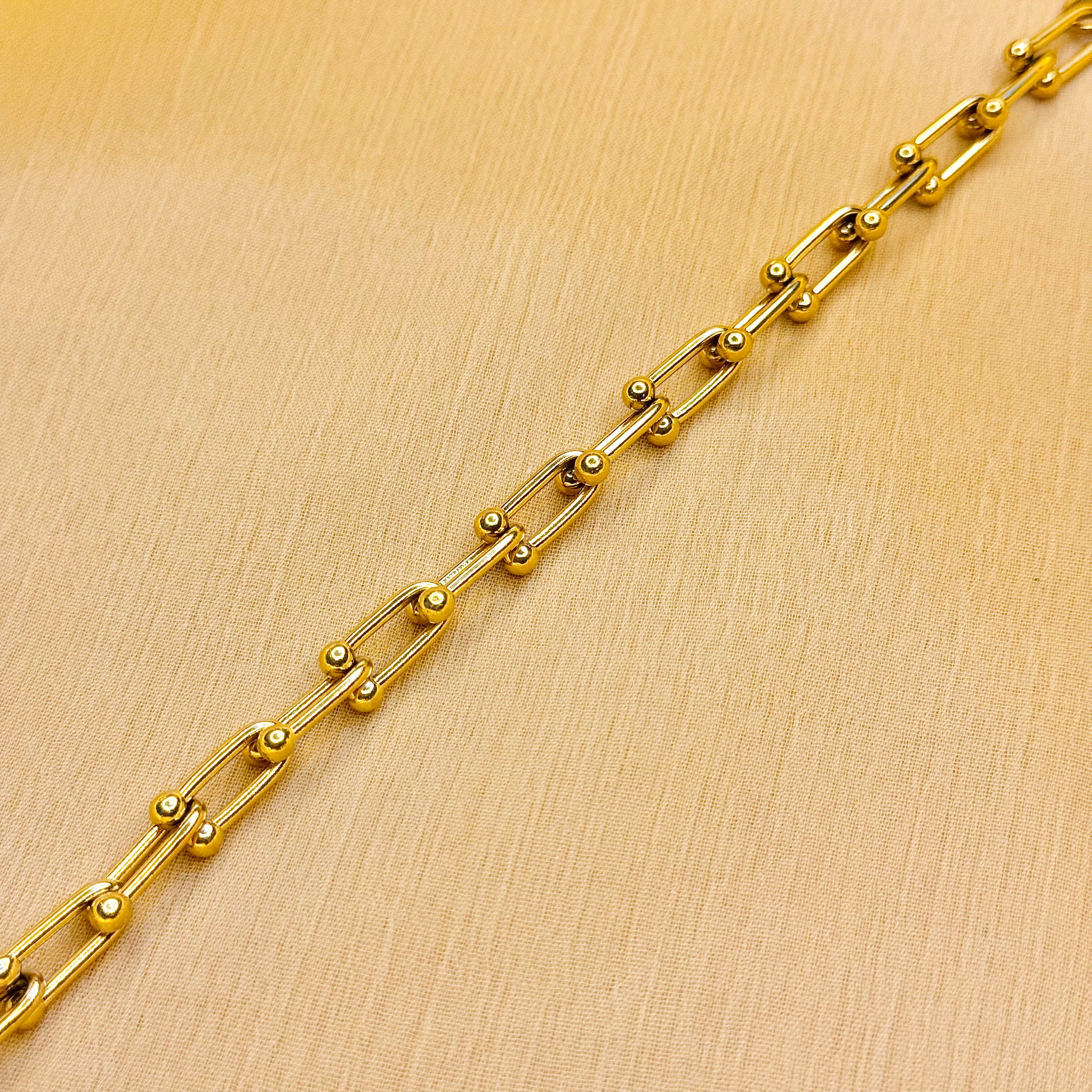 Cross chain bracelet