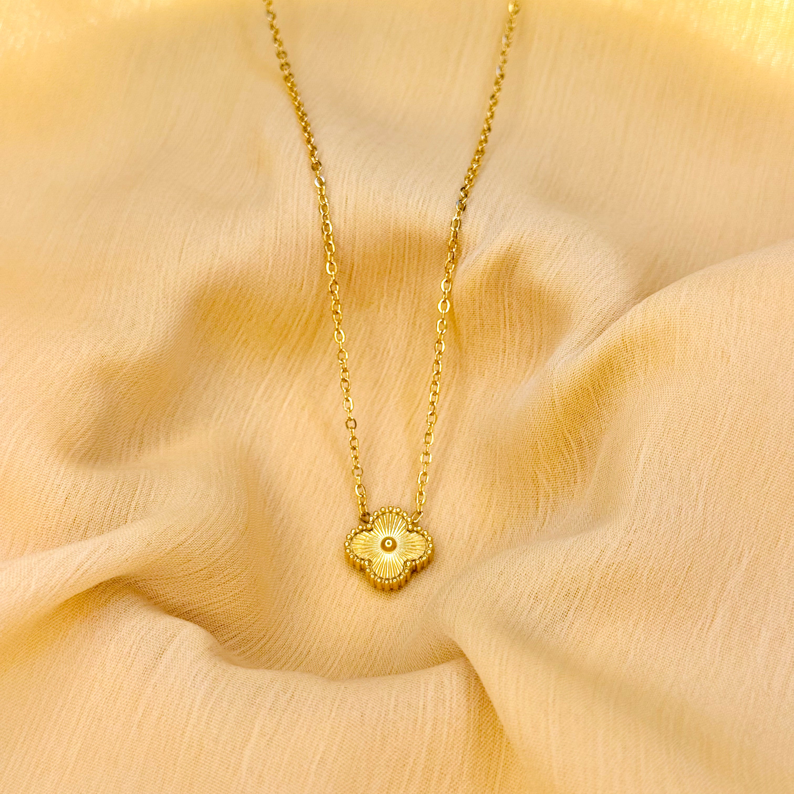Goldent Clover Necklace
