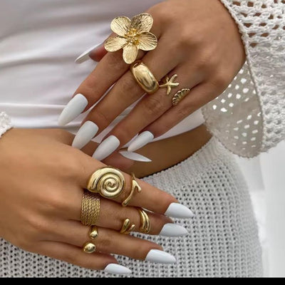 Rings — Gold-Plated Adjustable Rings for Women in Pakistan